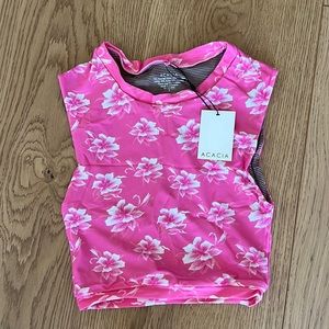 Acacia costa top in neon vintage NWT